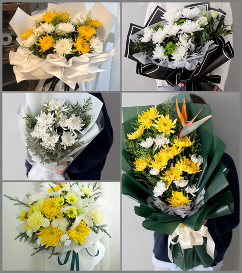 贵州六盘水六枝特区新窑镇白事花束代送